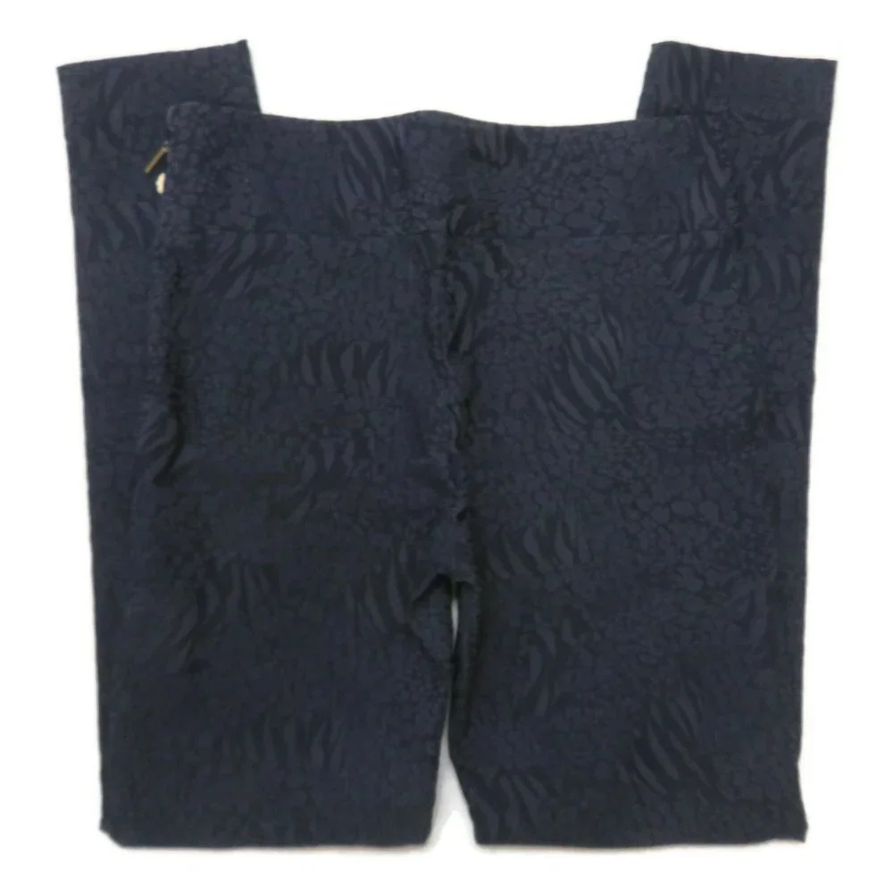 Nicole Miller Artelier Pants‎ Womens 8 Blue Cotton Blend NWT New $245 Dress Work